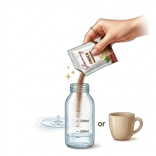 Step 1 – Open your sachet