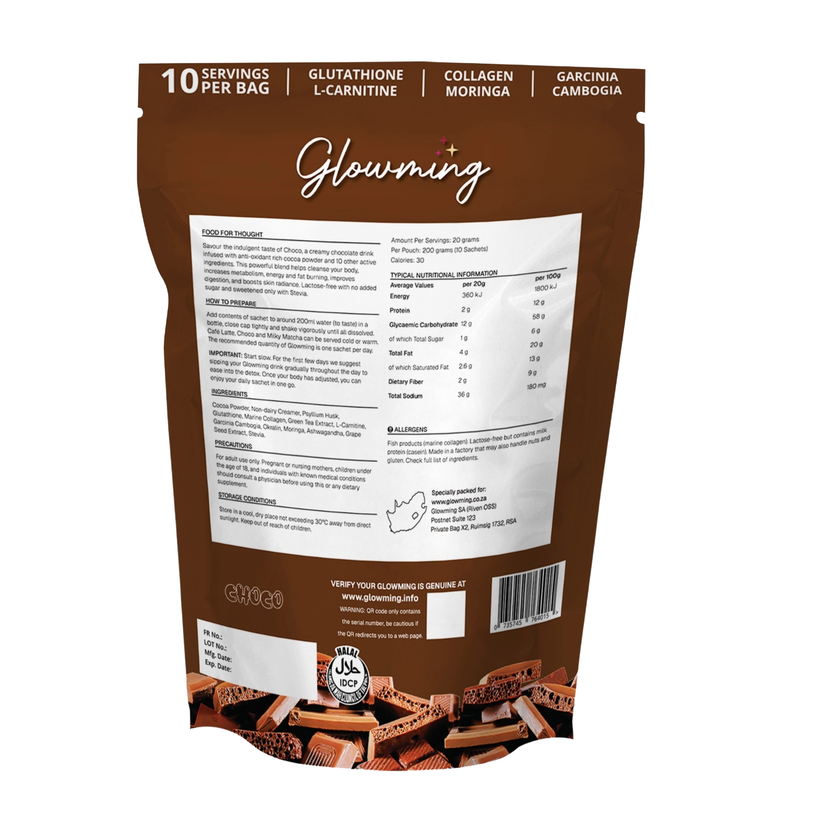 Choco 200g back